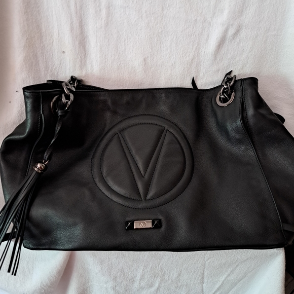Valentino by Mario Valentino Verra Logo Leather Shoulder Bag - Picture 2 of 10